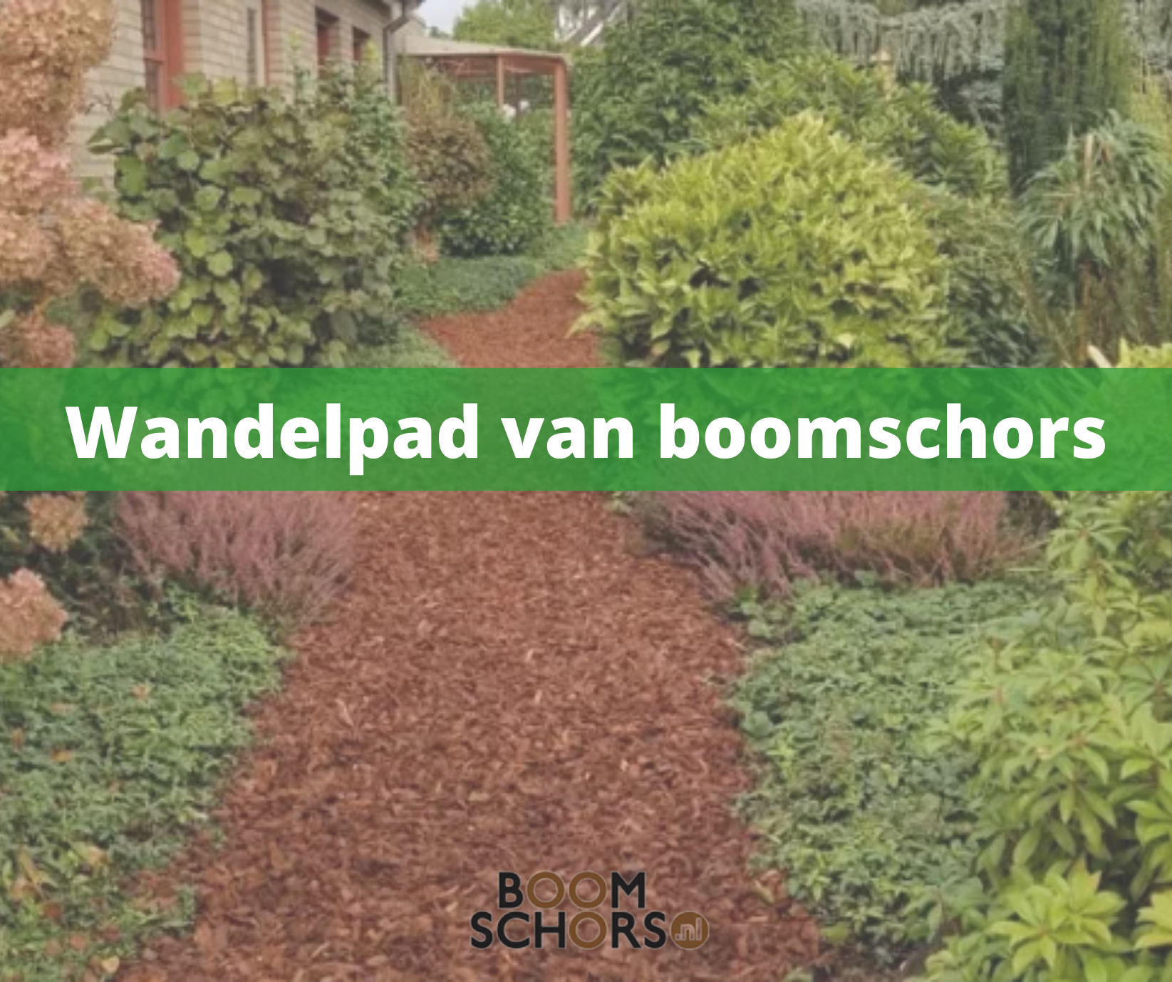 Wandelpad van boomschors