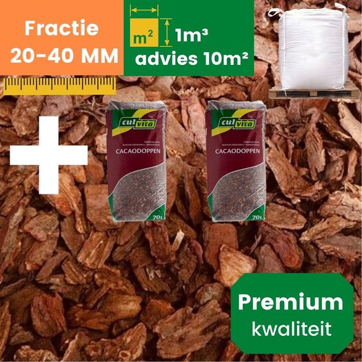 Franse boomschorspremium20/40mmbig bag gratis Boomschors.nl